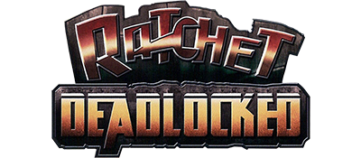 Ratchet Deadlocked title screen for Playstation 2